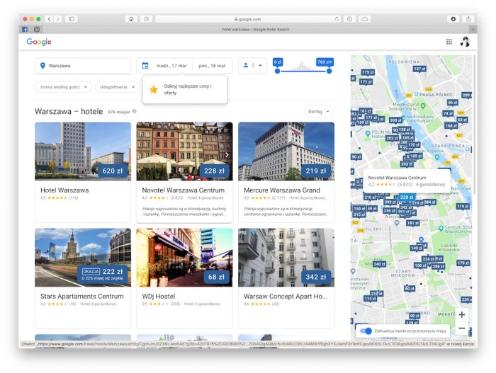 Google hotel booking